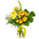 Желтый букет из роз и хризантем. Афины